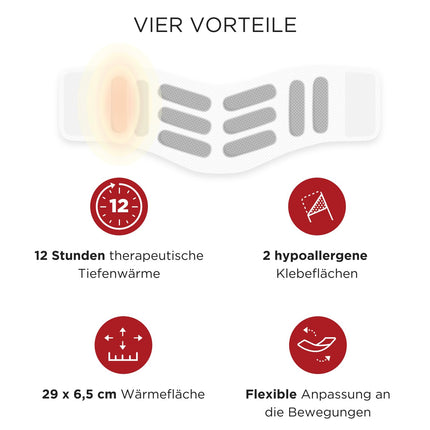 ThermaCare Neck, 6 gabali, sildoši plāksteri kaklam, plecam un plaukstas locītavai, efektīvi mazina kakla sāpes, oriģināls produkts no Angelini Pharma Vācijas