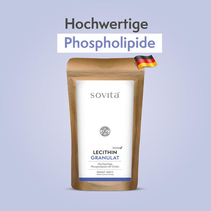 Sovita lecitīna granulas | Dabīgais sojas fosfolipīds | Šūnu veselībai un enerģijai