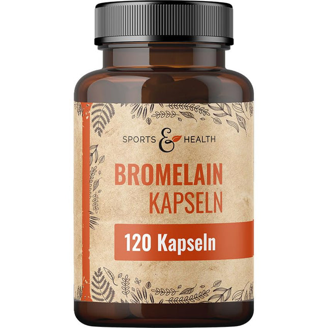Bromelaīna kapsulas -3600 FIP – 550 mg kapsulā – 120 kapsulas – Enzīmi no ananāsiem – Augsta bromelaīna deva – Vegāns