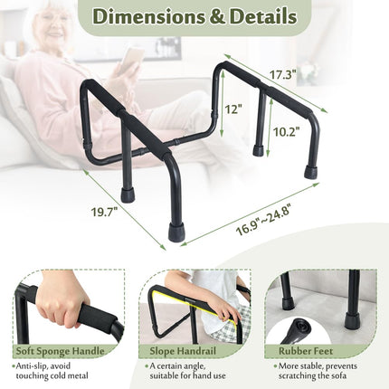Mybow Couchschienen für ältere Menschen, Stehhelfer, Stuhlliftassistenzgeräte für Senioren, Handicap Couch Cane, Stand Up Mobilitätshilfen, Sitzheber für Stuhl, Couch Haltegriff, Tragbarer Standrahmen