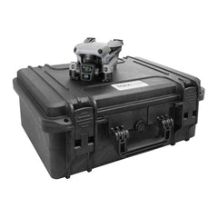 TomCase drona maciņš "Travel Edition" DJI Air 3S Fly More Combo, Standard vai DJI RC 2 kontrolierim, akumulatora uzlāde maciņā, ūdensizturīgs āra maciņš - ražots Vācijā (melns/sarkans-melns)