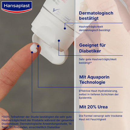 Hansaplast Anti Callus Intensive Cream (75 ml), pēdu krēms sacietējumu noņemšanai, mitrinošs sacietējumu krēms ļoti sausai ādai ar urīnvielu