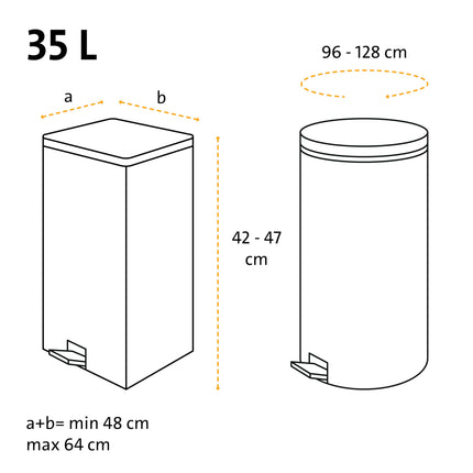Swirl plīstizturīga un blīvējoša fiksācijas lente atkritumu maisiem 35 l (4 x 10 maisi), pilienizturīgi atkritumu maisi sadzīves atkritumiem, plīstizturīgi atkritumu maisi drošai noturēšanai uz atkritumu tvertnes