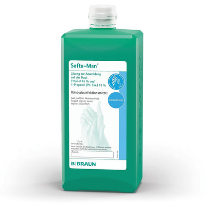 B. Braun Softa-Man roku dezinfekcijas līdzeklis 1000 ml dozatora pudelē
