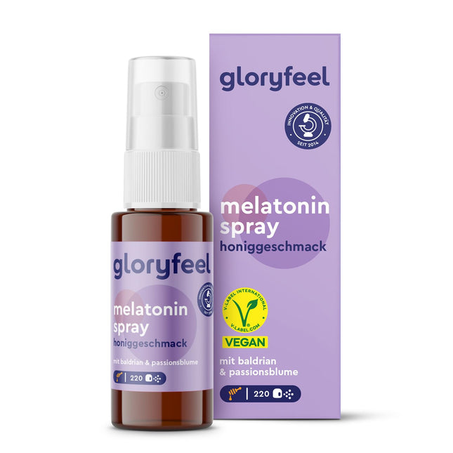 Melatonīna aerosols ar ogām - Premium: 5 reizes lielāka deva* 220 dienām + pasiflora, baldriāns, citronmelisa, lavanda, B6 un B1 vitamīni - miega aerosols bez alkohola, bez cukura un vegāns