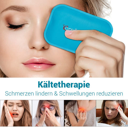 Comfytemp mazie dzesēšanas spilventiņi gels 7,5 x 11,5 cm (6 gabali) Atkārtoti lietojams mini ledus iepakojums bērniem, galvassāpēm, zobu sāpēm, nogurušām acīm, krūts barošanai, kukaiņu kodumiem, aukstām un siltām kompresēm. Dzesēšanas iepakojums