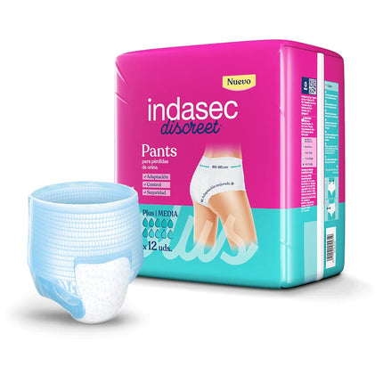 Indasec Pant Plus Mde. 12 Un.