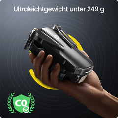 Holy Stone HS360S drons ar 4K GPS kameru pieaugušajiem, 3 km liela darbības rādiusa 5G attēla pārraide, 20 minūšu ilgs lidojuma laiks, sekojiet man, atgriezieties, RC salokāms drons, pilns komplekts iesācējiem, svars zem 249 g, C0
