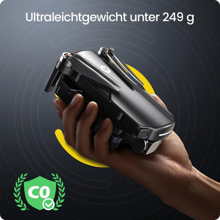 Holy Stone HS360S drons ar 4K GPS kameru pieaugušajiem, 3 km liela darbības rādiusa 5G attēla pārraide, 20 minūšu ilgs lidojuma laiks, sekojiet man, atgriezieties, RC salokāms drons, pilns komplekts iesācējiem, svars zem 249 g, C0