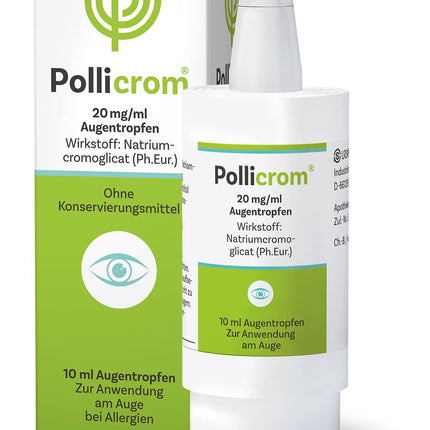 Pollicrom® acu pilieni - visu gadu, maiga pamata aizsardzība pret alerģijām ar kromoglicīnskābi, 10 ml
