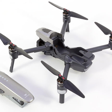 Walkera 15001000 Vitus pārnēsājamais kvadrokoptera RTF FPV drons ar 4K UHD kameru, šķēršļu noteikšanu, GPS, aktīvo izsekošanu, DEVO F8S tālvadības pulti, akumulatoru un lādētāju