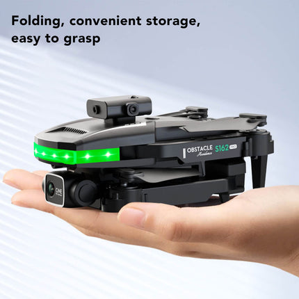 FPV droni, 1080P WiFi drons ar 4K HD dubulto kameru, žestu vadības RC kvadrokopters iesācējiem, salokāms drons ar iebūvētu akumulatoru un pārnēsāšanas somu, automātiska lidošana