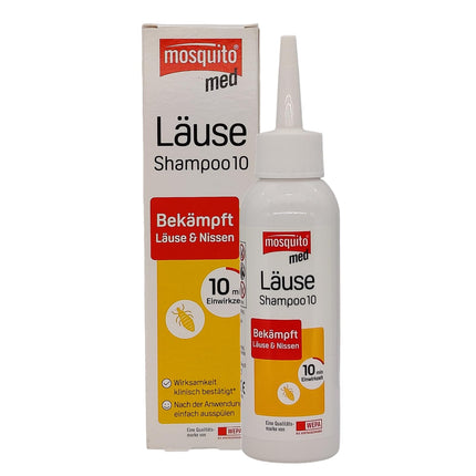 Mosquito med Lice šampūns 2x 100ml - cīnās ar galvas utīm un gnīdām | Ātri un efektīvi | Praktisks pielietojums | Utu līdzeklis | Utu ārstēšana | Vērtību komplekts plus Pharma Perle dāvanu izloze