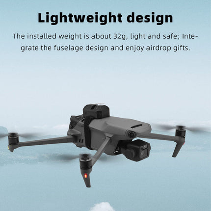 Focket 164 pēdu dronu desantēšanas sistēma, 2,4G dronu klipša tālvadības objektu palaidējs, iztur līdz 1,65 mārciņām universāla dronu metēja tālvadības dozatora piegādes komplekta dronu desantēšanas atbrīvošanai