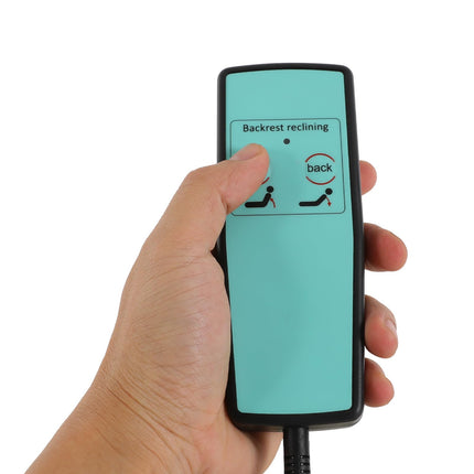 Akuoyiexemye 50W elektriski regulējama gultas atzveltne, muguras balsts, regulējams 2–80º, maksimālā slodze 300 kg, medicīniskais gultas atbalsts kaklam, galvai un jostasvietai (zaļš)