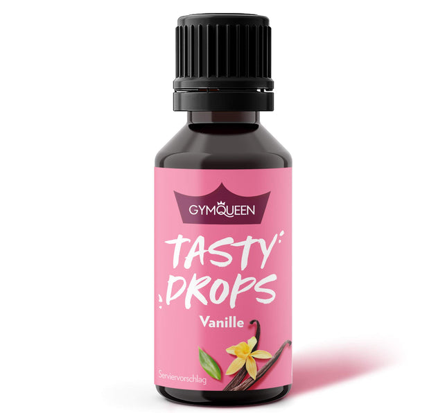 GymQueen garšīgie pilieni, vaniļas, garšas pilieni bez kalorijām, 30 ml