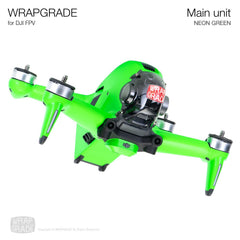 WRAPGRADE apvalks, kas saderīgs ar DJI FPV (NEON zaļš)
