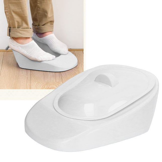 Izturīga, pārnēsājama plastmasas gultas panna, gultas pacientiem ar vāka rokturi grūtniecēm (balta)