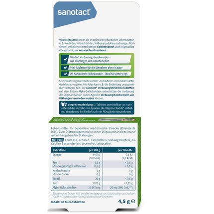 sanotact Digestive Hero (40 mini tabletes) • Pret vēdera uzpūšanos, meteorismu, pilnuma sajūtu. Gremošanas tabletes dozatorā ar klikšķi lietošanai ceļā. • Atbalsta gremošanu.