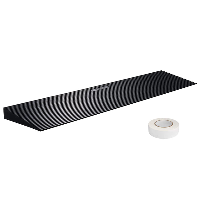 VEVOR sliekšņa rampa, cieta gumijas durvju sliekšņa rampa, maks. Celtspēja līdz 15T. Apmales rampa 90x20x3cm. Ratiņkrēslu rampa ar abpusēju līmlenti. Piekļuves rampa. Gumijas rampa, pašgriežoša.