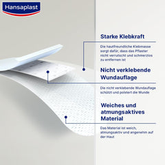 Hansaplast bērnu plāksteris jutīgai ādai (20 strēmelītes), brūču plāksteris ar mīlīgiem dzīvnieku motīviem uzmundrināšanai, nesāpīgi noņemams plāksteris