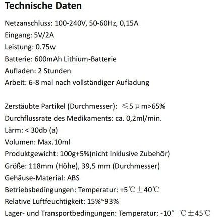 Inhalators, pārnēsājams inhalators pieaugušajiem un bērniem, 30 dB kluss inhalatora komplekts, 3 ātrumi, USB uzlādējams inhalators, 2 stundu ilgs darbības laiks