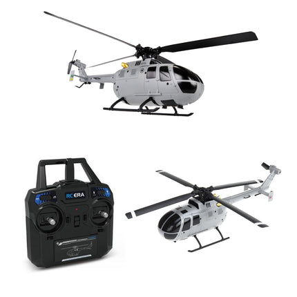 Tālvadības helikopters, 4 kanālu RC helikopters RTF ar bezeleronu dizainu un 6 asu žiroskopu, modulāru akumulatoru, vienas taustiņa pacelšanos/nosēšanos, augstuma noturēšanu, dāvana pieaugušajiem
