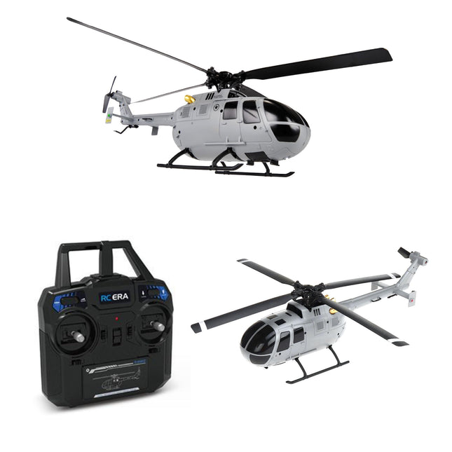 Tālvadības helikopters, 4 kanālu RC helikopters RTF ar bezeleronu dizainu un 6 asu žiroskopu, modulāru akumulatoru, vienas taustiņa pacelšanos/nosēšanos, augstuma noturēšanu, dāvana pieaugušajiem