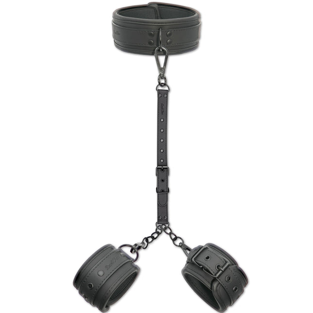 DaniChou® 3-in-1 sasaistes komplekts ar kakla siksnu un rokudzelžiem, Premium SM rotaļlietas pāriem, sasaistes komplekts, rokudzelži, BDSM kakla siksna, ierobežojumi, seksa rotaļlietas pāriem, erotiskas seksa rotaļlietas