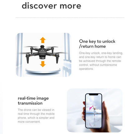 Drons ar kameru, salokāmi HD FPV droni ar 8K dubulto kameru bērniem un pieaugušajiem, RC kvadrokopters, WiFi FPV tiešraides video atbalsts, 800 M WiFi HD pārraide,