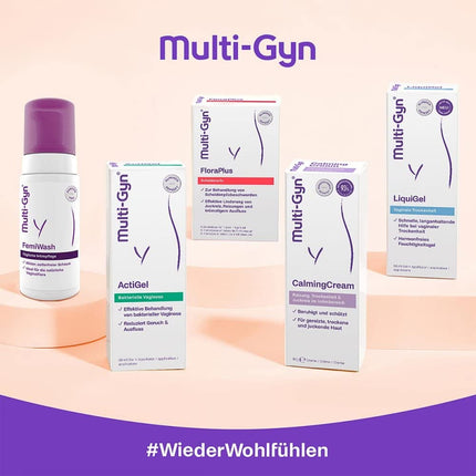 Multi-Gyn FemiWash ikdienas intīmajai kopšanai sievietēm veselīgas intīmās zonas uzturēšanai – Intīmās zonas mazgāšanas losjons sievietēm – Bezziepju mikroputu intīmās zonas mazgāšanas losjons sievietēm – apm. 100 lietošanas reizes - 100 ml