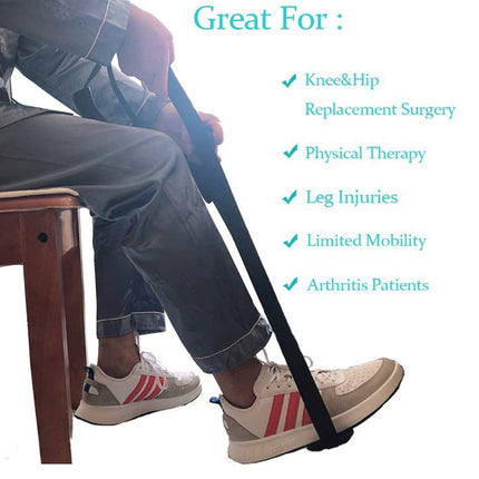 Beinheber Strap Fußheber-Handgriff, Mobility Lift Beinheber-Hilfsmittel für ältere Menschen, Behinderung, Behinderung, Hüfte-Ersatz Kinderheilkunde 35-44" Behinderung Mobilitätshilfen für Bett Rollstu