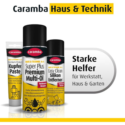 Caramba Power eļļas traipu tīrītājs, noņem eļļas traipus no bruģakmeņiem, betona, tekstilizstrādājumiem un citiem materiāliem, piemērots garāžas grīdām, gēla tekstūra, 1 l
