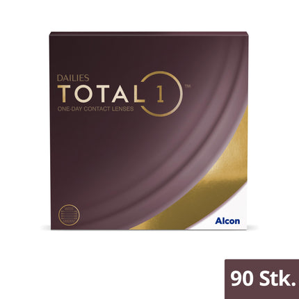 Dailies Total 1 mīkstās dienas lēcas | 90 gabali | BC 8,5 mm | DIAMETRS 14,1 mm | -02,50 dioptrijas
