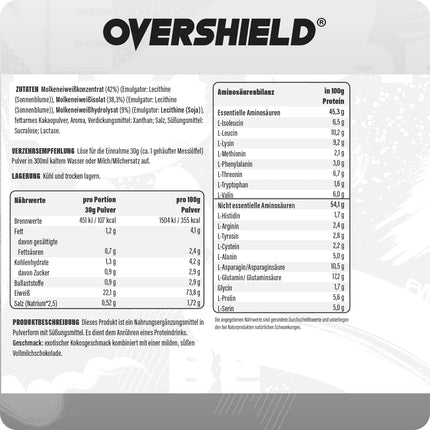 Overshield® Crème de la Crème (viena izmēra, Choco Coco krēms)
