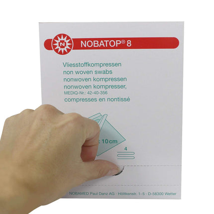 Noba pārsēji 8 kompreses 10x10 cm sterili, 50 x 2 gabali