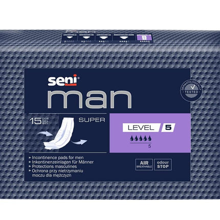 Seni Man Super, 5. līmenis - urīna nesaturēšanas, urīnpūšļa vājuma un apgrūtinātas urinēšanas ārstēšanai vīriešiem