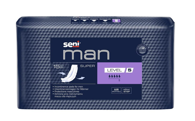 Seni Man Super, 5. līmenis - urīna nesaturēšanas, urīnpūšļa vājuma un apgrūtinātas urinēšanas ārstēšanai vīriešiem