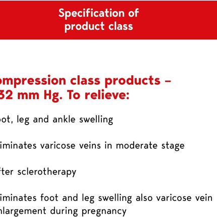 Lauma Medical, 23-32 mmHg 2. klases kompresijas zeķubikses ar slēgtu purngalu, varikozām vēnām, biežu kāju pietūkumu, ikru un pēdu sāpēm (īsas, S izmērs, melnas)