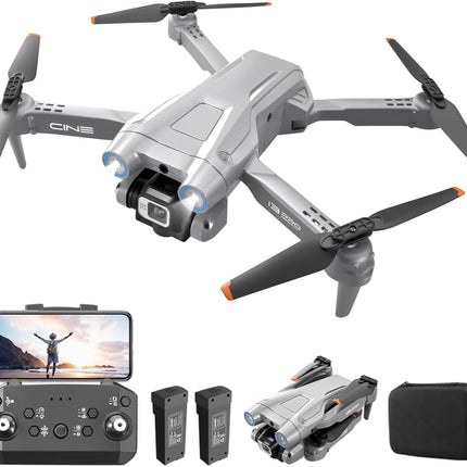 OKYUK i3 PRO drons ar 4k kameru, 50 minūšu lidojuma laiku, svaru zem 139 g, 200 m FPV pārraidi, bezkontaktu motoru. Sekojiet man/atgriešanās/fotografēšana/video, tālvadības kvadrokopters iesācējiem, pieaugušajiem (pelēks)