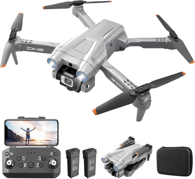 OKYUK i3 PRO drons ar 4k kameru, 50 minūšu lidojuma laiku, svaru zem 139 g, 200 m FPV pārraidi, bezkontaktu motoru. Sekojiet man/atgriešanās/fotografēšana/video, tālvadības kvadrokopters iesācējiem, pieaugušajiem (pelēks)