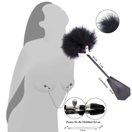 BDSMYEE Deluxe Love Swing komplekts griestiem, seksa šūpoļu mēbeles ar spalvu kutinātāju un krūtsgala klipša ķēdi, Love Swing seksa šūpoles ar 5 galvas spilveniem, jostasvietas spilvenu, gurnu spilvenu, kāju spilvenu, celtspēja 200 kg