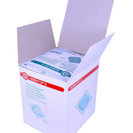 Noba pārsēji 8 kompreses 10x10 cm sterili, 50 x 2 gabali
