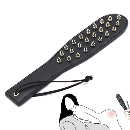 SUPKTHDY SM pēršanas paliktnis, ekstrēms kniedēts pātagas gabals, BDSM verdzība ādas erotiska pēršana flogger pātaga pieaugušajiem erotiska seksa rotaļlieta pāriem fetišs cosplay erotiska pļauka