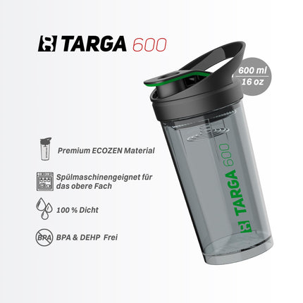 ROCKITZ proteīna kratītājs 500ml ar unikālu koncepciju - necaurlaidīgs + viegli tīrāms + proteīna sajaukšanas atspere = perfekti krēmīgi kokteiļi bez kunkuļiem - Premium Fitness Shaker proteīna kokteilis