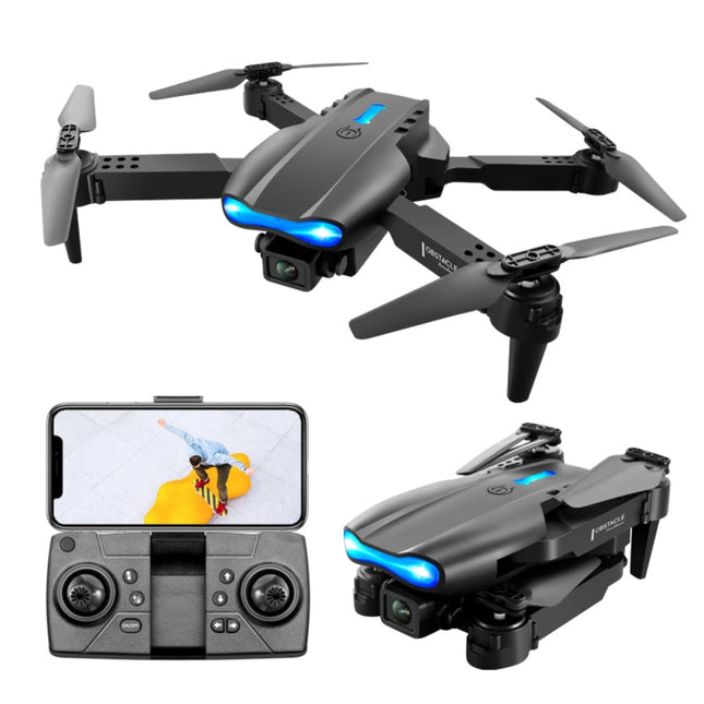 Salokāms RC drons, šķēršļu apiešana, kvadrokopters, HD dubultā kamera, 4k aerofotogrāfija, RC lidaparāts, Wi-Fi lietotnes atbalsts, dāvanas bērniem un pieaugušajiem