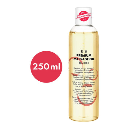 Augstākās kvalitātes masāžas eļļa no EIS | Erotiskā masāža | Zemeņu garša | 250 ml