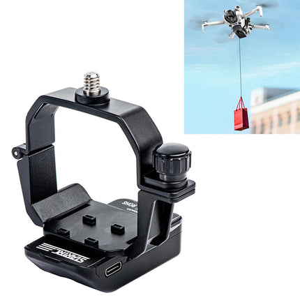 LICHIFIT Drone Airdrop sistēma ar 1/4 skrūvju adapteri DJI Mini 4 Pro gaismjutīgajam metējam, transportēšanai, piegādei, kravas atbrīvošanas un nomešanas ierīcei