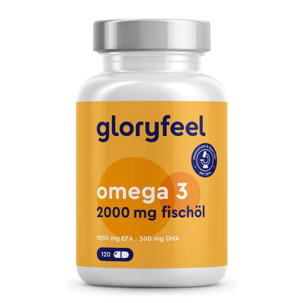 Omega 3 kapsulas - Augsta deva ar 2000 mg zivju eļļas, 1000 mg EPA un 500 mg DHA vienā dienas devā (triglicerīdu veidā) - Neaizvietojamās taukskābes no anšoviem - Laboratorijā pārbaudītas un ražotas Vācijā