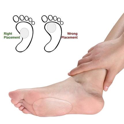 URAQT Fusspolster Pads,3 Paar Silikon Pads Vorfuß Gelpolster Vorderfuß Schuheinlagen Antislip für Gelpolster Vorderfuß Fersenschutz High Heels Schuhpads, Einlegesohlen Vorfuß, Ballenpolster